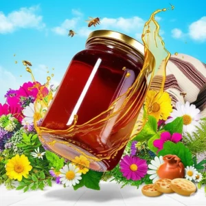 Miel 100% Pura Artesanal. -  Frasco de 500 ml